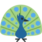 Emoji Pavo real en Twitter / X