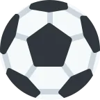 Emoji Pelota de fútbol en Twitter / X