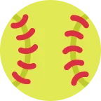 Emoji Pelota de softball en Twitter / X