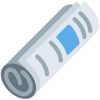 Rolled-Up Newspaper emoji on Twitter / X