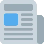 Newspaper emoji on Twitter / X