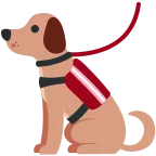 Emoji Perro de servicio en Twitter / X