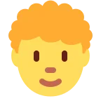 Emoji Persona adulta: pelo rizado en Twitter / X