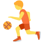 Person Bouncing Ball emoji on Twitter / X