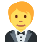 Person in Tuxedo emoji on Twitter / X