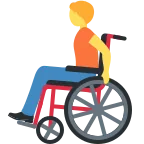 Person in Manual Wheelchair emoji on Twitter / X