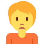 Person Frowning emoji on Twitter / X
