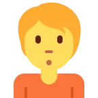 Emoji Persona haciendo pucheros en Twitter / X
