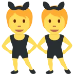 People with Bunny Ears emoji on Twitter / X