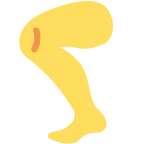 Emoji Pierna en Twitter / X
