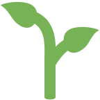 Emoji Planta joven en Twitter / X