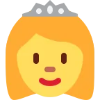 Emoji Princesa en Twitter / X