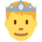 Emoji Príncipe en Twitter / X