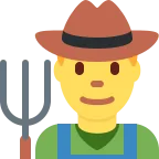 Man Farmer emoji on Twitter / X