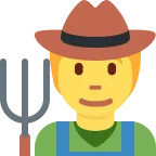 Emoji Profesional de la agricultura en Twitter / X