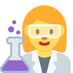 Emoji Profesional de la ciencia mujer en Twitter / X