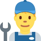 Man Mechanic emoji on Twitter / X