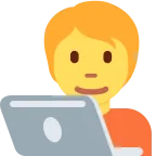 Emoji Profesional de la tecnología en Twitter / X
