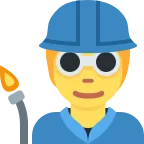 Factory Worker emoji on Twitter / X