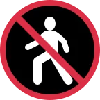 No Pedestrians emoji on Twitter / X