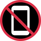 Emoji Prohibido el uso de móviles en Twitter / X