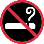 Emoji Prohibido fumar en Twitter / X