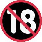 No One Under Eighteen emoji on Twitter / X