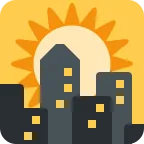 Sunset emoji on Twitter / X