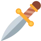 Dagger emoji on Twitter / X