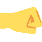 Emoji Puño hacia la derecha en Twitter / X