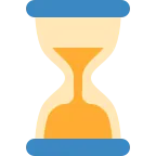 Emoji Reloj de arena sin tiempo en Twitter / X
