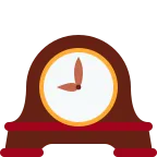 Mantelpiece Clock emoji on Twitter / X