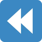 Fast Reverse Button emoji on Twitter / X