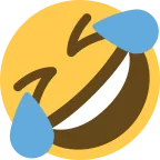 Emoji Revolcándose de risa en Twitter / X