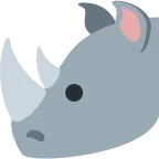 Emoji Rinoceronte en Twitter / X