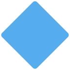 Large Blue Diamond emoji on Twitter / X