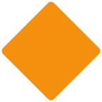 Large Orange Diamond emoji on Twitter / X