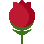 Rose emoji on Twitter / X