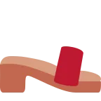 Emoji Sandalia de mujer en Twitter / X