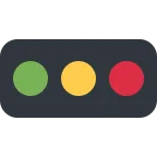 Horizontal Traffic Light emoji on Twitter / X