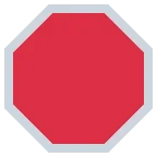 Stop Sign emoji on Twitter / X