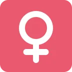 Emoji Signo femenino en Twitter / X