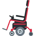 Emoji Silla de ruedas eléctrica en Twitter / X