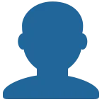 Bust in Silhouette emoji on Twitter / X