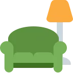 Emoji Sofá y lámpara en Twitter / X