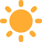 Emoji Sol en Twitter / X