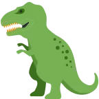 T-Rex emoji on Twitter / X