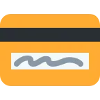 Credit Card emoji on Twitter / X