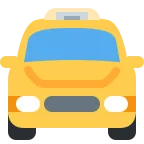 Emoji Taxi próximo en Twitter / X