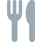Fork and Knife emoji on Twitter / X